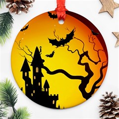 Halloween Night Terrors Ornament (round) by BangZart