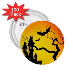 Halloween Night Terrors 2 25  Buttons (100 Pack)  by BangZart