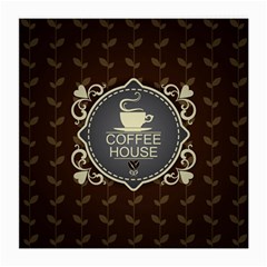 Coffee House Medium Glasses Cloth (2-side) by BangZart