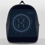 Minimalistic Knowledge Mathematics Trigonometry School Bags (XL)  Front