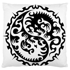 Ying Yang Tattoo Standard Flano Cushion Case (one Side) by BangZart