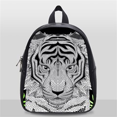 Tiger Head School Bags (small)  by BangZart