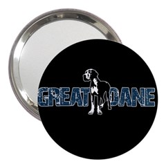 Great Dane 3  Handbag Mirrors by Valentinaart