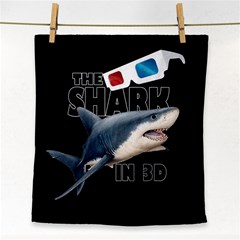 The Shark Movie Face Towel by Valentinaart