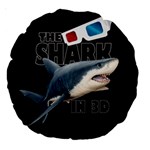 The Shark Movie Large 18  Premium Round Cushions Back