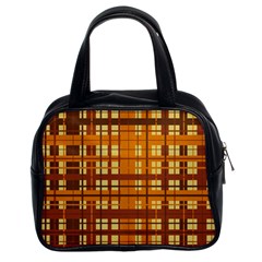 Plaid Pattern Classic Handbags (2 Sides) by linceazul