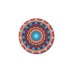 Blue Feather Mandala Golf Ball Marker (4 Pack) by designworld65