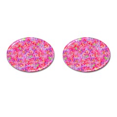 The Big Pink Party Cufflinks (oval) by designworld65