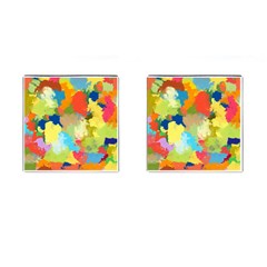 Summer Feeling Splash Cufflinks (square) by designworld65