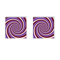 Woven Spiral Cufflinks (square) by designworld65