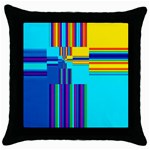 Colorful Endless Window Throw Pillow Case (Black) Front