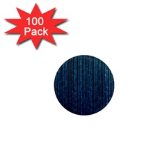 Stylish Abstract Blue Strips 1  Mini Magnets (100 Pack)  by gatterwe