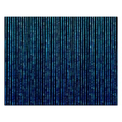 Stylish Abstract Blue Strips Rectangular Jigsaw Puzzl by gatterwe