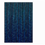 Stylish Abstract Blue Strips Large Garden Flag (Two Sides) Front