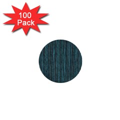 Stylish Frost Blue Strips 1  Mini Buttons (100 Pack)  by gatterwe