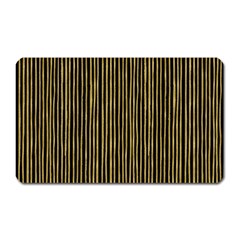 Stylish Golden Strips Magnet (rectangular) by gatterwe