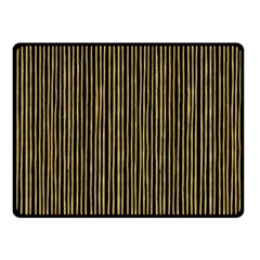 Stylish Golden Strips Double Sided Fleece Blanket (small)  by gatterwe