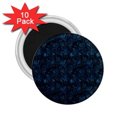 Blue Flower Glitter Look 2 25  Magnets (10 Pack)  by gatterwe