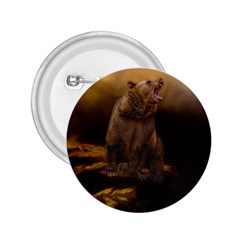 Roaring Grizzly Bear 2 25  Buttons by gatterwe