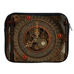 Steampunk, Awesome Clocks Apple iPad 2/3/4 Zipper Cases Front