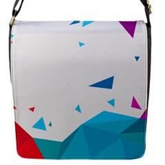 Triangle Chevron Colorfull Flap Messenger Bag (s) by Mariart