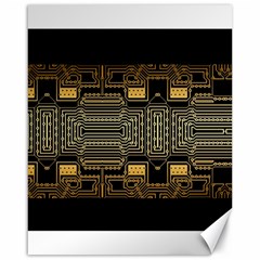 Board Digitization Circuits Canvas 16  X 20   by Nexatart