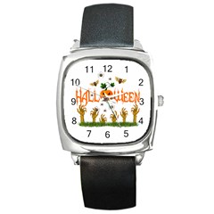 Halloween Square Metal Watch by Valentinaart