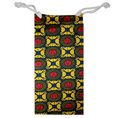 African Textiles Patterns Jewelry Bag by Mariart