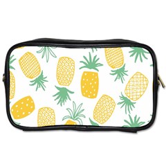 Pineapple Fruite Seamless Pattern Toiletries Bags by Mariart