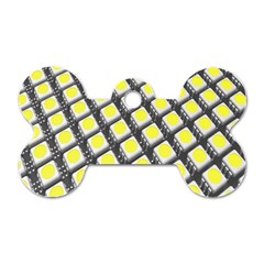 Wafer Size Figure Dog Tag Bone (one Side) by Mariart