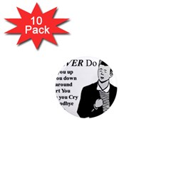 Rick Astley 1  Mini Magnet (10 Pack)  by Powwow
