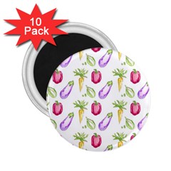 Vegetable Pattern Carrot 2 25  Magnets (10 Pack)  by Mariart