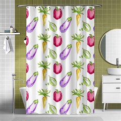 Vegetable Pattern Carrot Shower Curtain 48  X 72  (small)  by Mariart