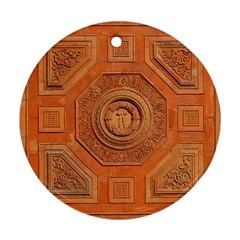 Symbolism Paneling Oriental Ornament Pattern Ornament (round) by BangZart