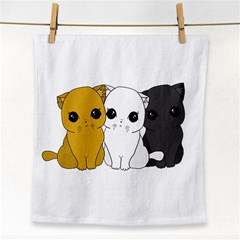 Cute Cats Face Towel by Valentinaart