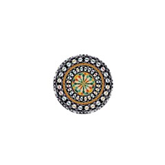 High Contrast Mandala 1  Mini Magnets by linceazul