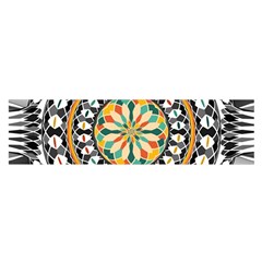 High Contrast Mandala Satin Scarf (oblong) by linceazul