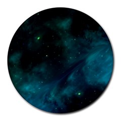 Space All Universe Cosmos Galaxy Round Mousepads by Nexatart