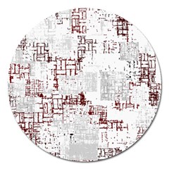 Abstract Art Magnet 5  (round) by ValentinaDesign