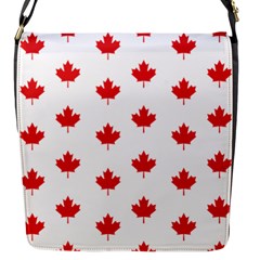 Canadian Maple Leaf Pattern Flap Messenger Bag (s) by Mariart