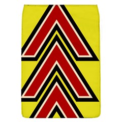 Chevron Symbols Multiple Large Red Yellow Flap Covers (l)  by Mariart