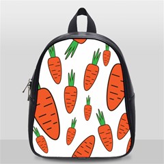 Fruit Vegetable Carrots School Bag (small) by Mariart