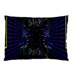 Seamless 3d Animation Digital Futuristic Tunnel Path Color Changing Geometric Electrical Line Zoomin Pillow Case (Two Sides) Back