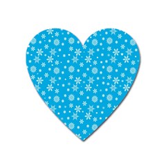 Xmas Pattern Heart Magnet by Valentinaart