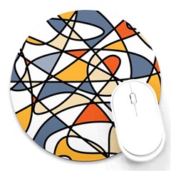 Abstract Background Abstract Round Mousepads by Nexatart