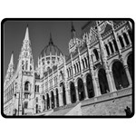 Architecture Parliament Landmark Double Sided Fleece Blanket (Large)  80 x60  Blanket Back