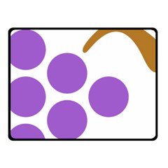 Fruit Grape Purple Fleece Blanket (small) by Mariart