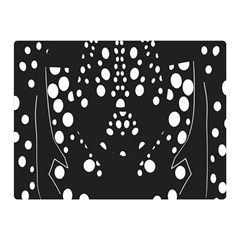 Helmet Original Diffuse Black White Space Double Sided Flano Blanket (mini)  by Mariart