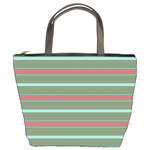 Horizontal Line Red Green Bucket Bags Front