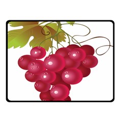 Red Fruit Grape Fleece Blanket (small) by Mariart